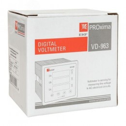 Вольтметр цифровой на панель 96х96 трехфазный PROxima