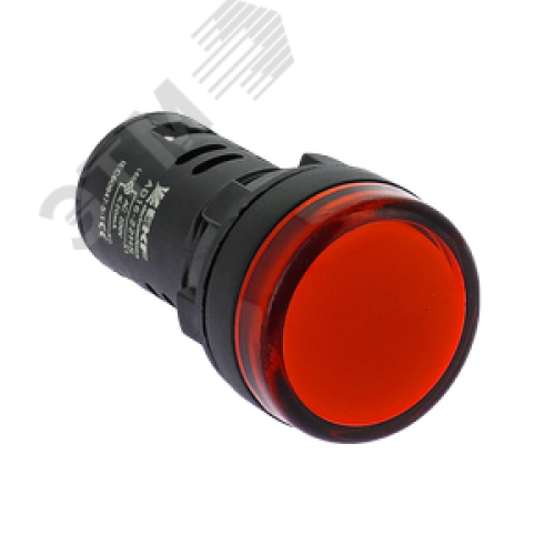 Лампа AD16-22HS LED матрица 22мм красный