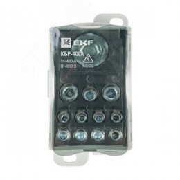 Блок распределительный (КРОСС) крепеж на монтажную панель и DIN рейку КБР-400A PROxima