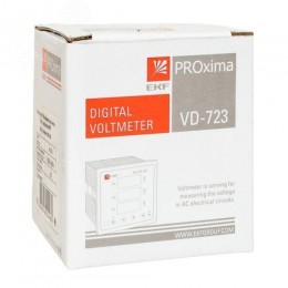 Вольтметр цифровой на панель 72х72 трехфазный PROxima