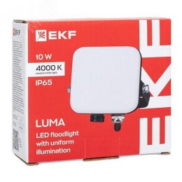 Прожектор светодиодный СДО-4001 10 Вт 4000К IP65 с равномерной засветкой LUMA