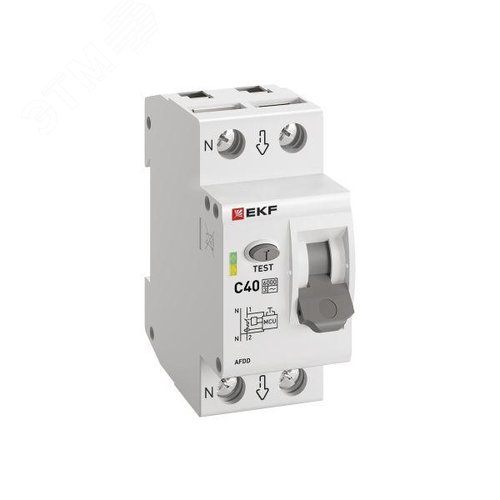 Устройство защиты от дугового пробоя (УЗДП) с автоматическим выключателем 1P+N 40А (C) 6кА PROxima