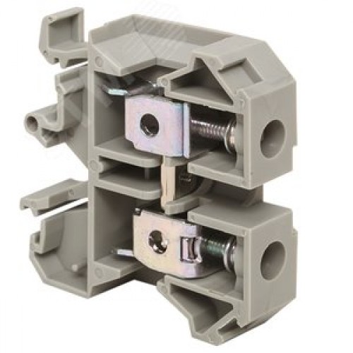 Клемма проходная винтовая JXB 16 мм2 серая EKF