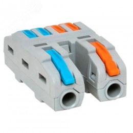 Строительно-монтажная клемма СМК 222-424 разветвительная 4 выхода 0,08-4 мм2 EKF