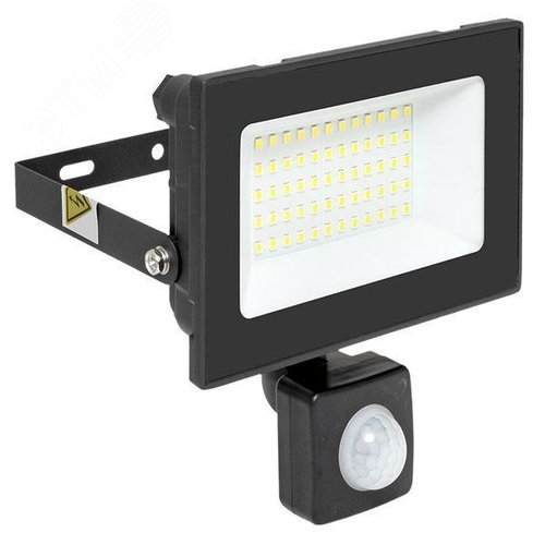 Прожектор светодиодный СДО-3004 с инфракрасным датчиком движения 50 Вт 6500К IP54 LUMA