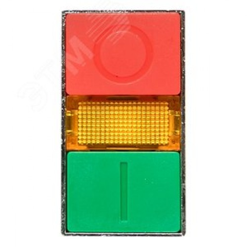 Кнопка LAY5-BW8465 I-O прямоугольная 230В NO+NC PROxima