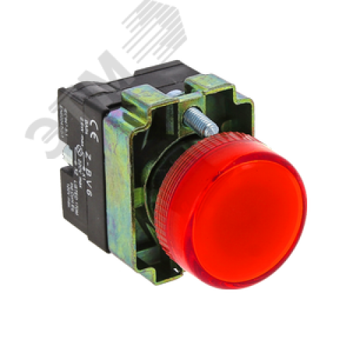 Лампа сигнальная BV64 красная с подсветкой