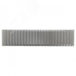 Заглушка 12 модулей серая