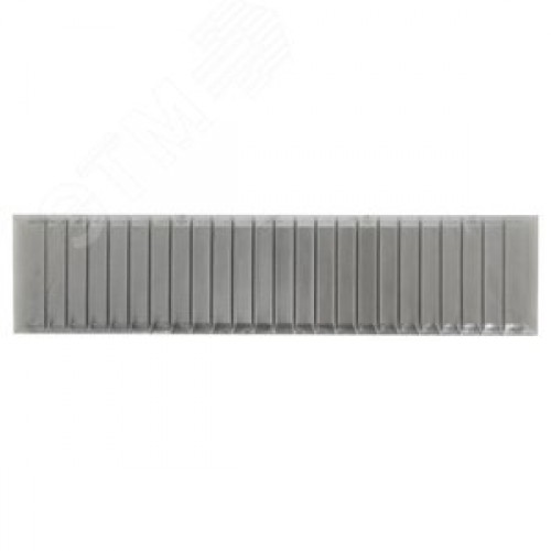 Заглушка 12 модулей серая