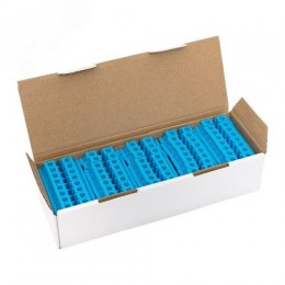 Клемма проходная винтовая UT 6 мм2 синяя EKF