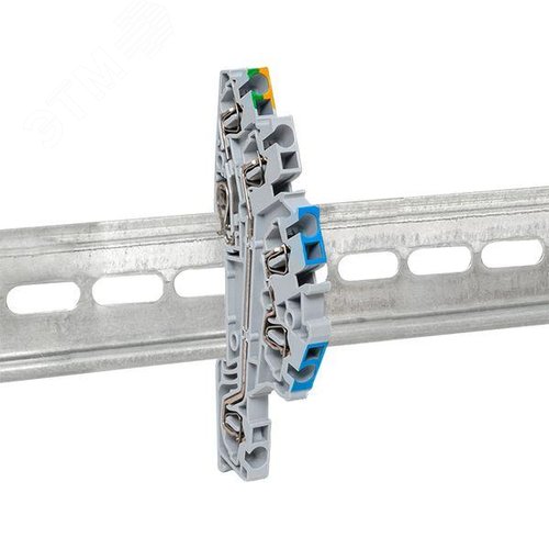 Клемма пружинная трёхуровневая N/L/PE ST 2.5 мм2 5 выводов EKF