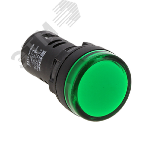 Лампа AD16-22HS LED матрица 22мм зеленый