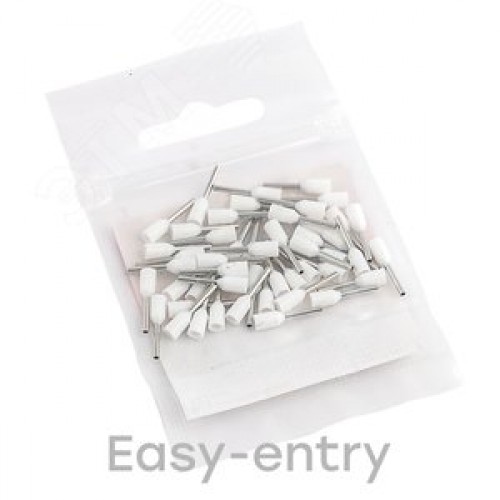 Наконечник НШвИ 0.5-8 белый (1уп - 50шт)