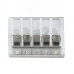 Клемма строительно-монтажная СМК 2273-245 PROxima с пастой 5 отверстий 0.5-2.5мм.кв.