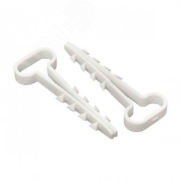 Дюбель-хомут 6х12 полипропилен белый Simple (50шт)