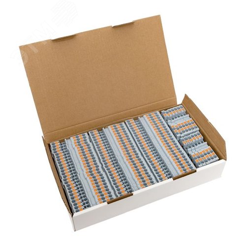 Клемма Push-in 2.5 мм2 3 вывода серая EKF