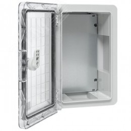 Бокс пластиковый с монтажной платой прозр. дверь 300х200х130 мм IP65 PROxima