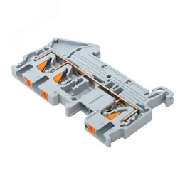 Клемма Push-in 2.5 мм2 3 вывода серая EKF