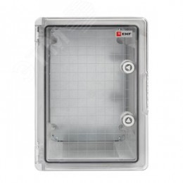 Бокс пластиковый с монтажной платой прозр. дверь 350х250х150 мм IP65 PROxima