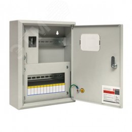 Щит учетно-распределительный навесной ЩУРн 1/12 с окном IP31 360х280х110 под электросчетчик