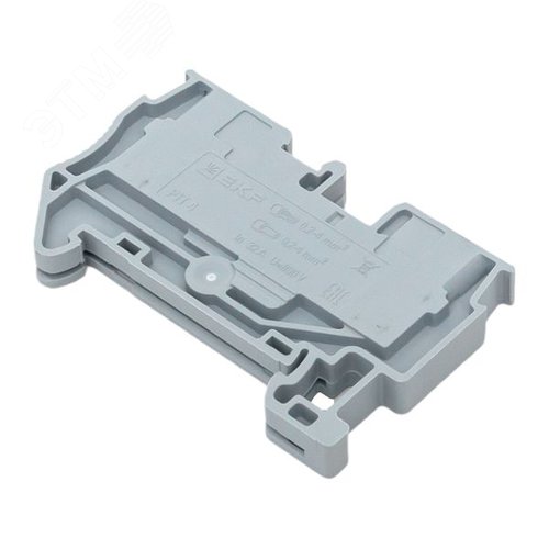 Клемма проходная Push-in 4 мм2 серая EKF