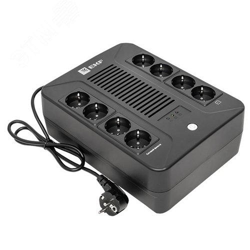 Источник бесперебойного питания E-Power Home 1000 ВА, 600Вт,8хSchuko,USB,RJ45