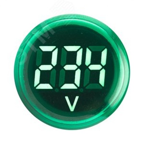 Индикатор значения напряжения зеленый ED16-22VD PROxima