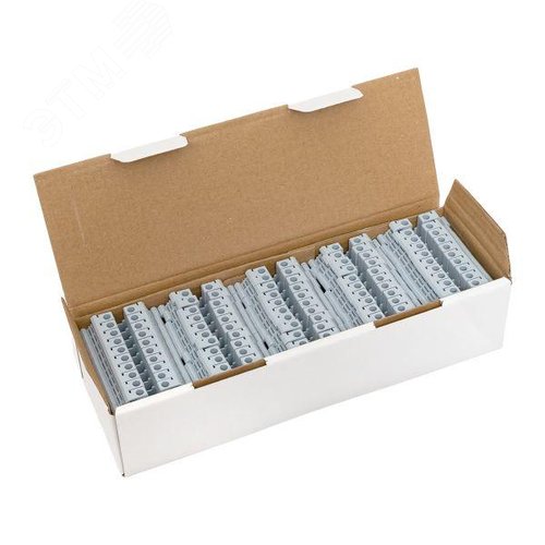 Клемма проходная винтовая UT 4 мм2 серая EKF