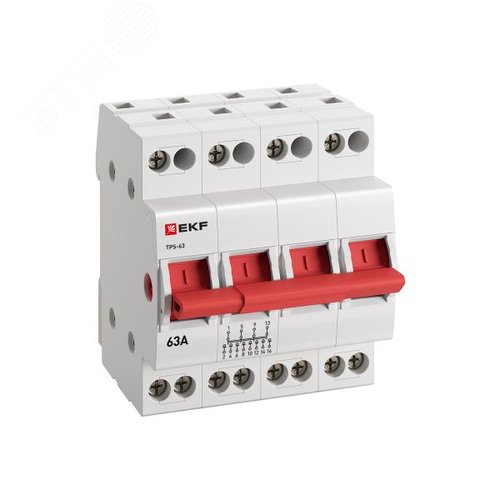 Переключатель трехпозиционный ТПС-63 4P 63А PROxima