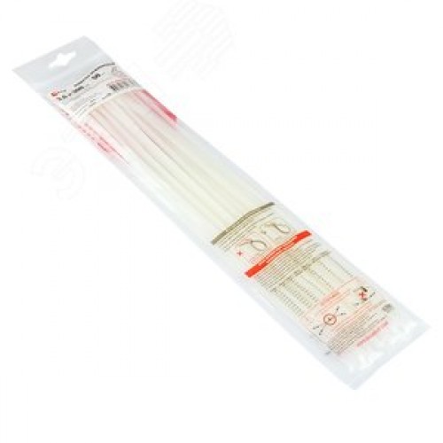 Хомут P6.6 стандартный белый 3.6x300 (100шт) FlexLock PROxima