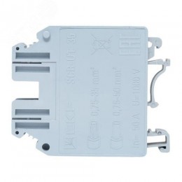 Клемма проходная винтовая UT 35 мм2 серая EKF