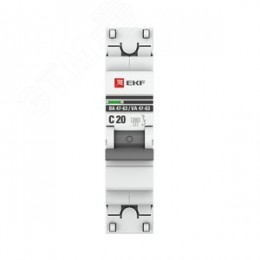 Выключатель автоматический 1P 20А (C) 4,5kA ВА 47-63 PROxima