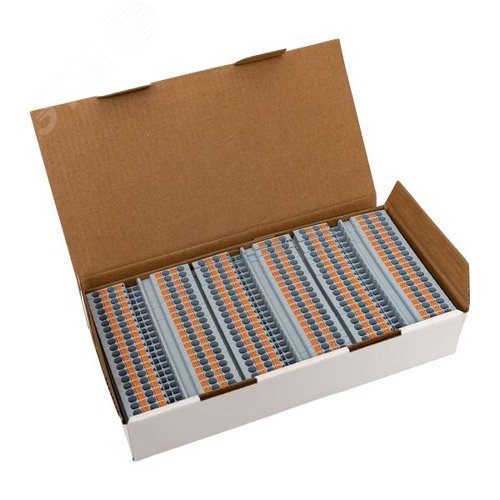 Клемма Push-in 2.5 мм2 4 вывода серая EKF