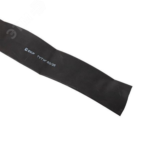 Трубка термоусаживаемая ТУТ нг 50/25 черная рулон PROxima