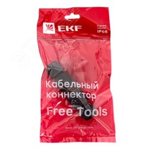 Кабельный коннектор I-образный (СМК 3PIN) IP68 FreeTools EKF PROxima