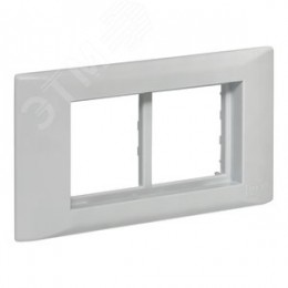 Рамка+суппорт на 4 модуля (2 поста) C-Line