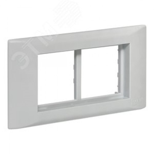 Рамка+суппорт на 4 модуля (2 поста) C-Line