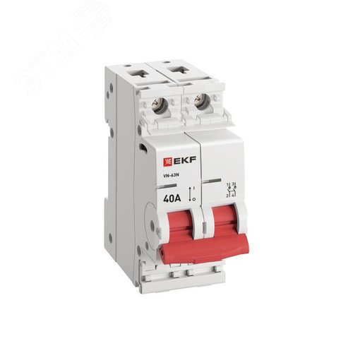 Выключатель нагрузки (ВН) двухполюсный 2P 40А ВН-63N S63240 PROXIMA EKF