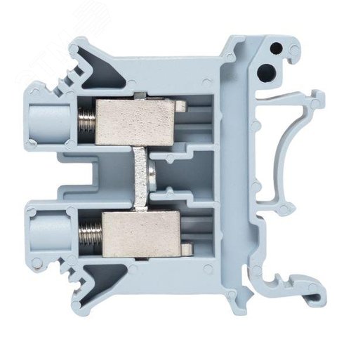 Клемма проходная винтовая UT 10 мм2 серая EKF