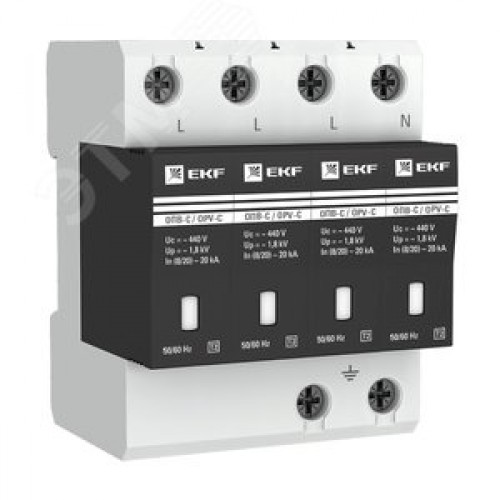 Ограничитель перенапряжения импульсный ОПВ-C/4п In20кА 400В