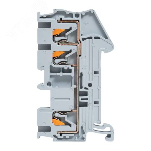 Клемма Push-in 2.5 мм2 3 вывода серая EKF