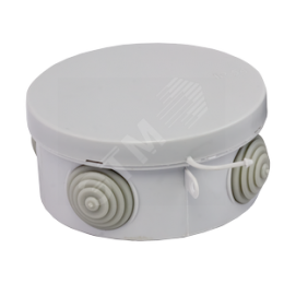 Коробка распаячная с крышкой КМР-040-039 наружная 85х40 АБС серая 4 входа IP54 PROxima