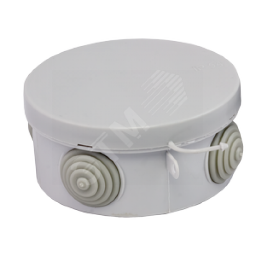 Коробка распаячная с крышкой КМР-040-039 наружная 85х40 АБС серая 4 входа IP54 PROxima