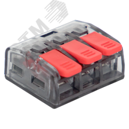 Клемма СМК 221-413 3 отверстия 0.2-4.0 мм2  PROxima