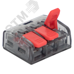 Клемма СМК 221-413 3 отверстия 0.2-4.0 мм2  PROxima