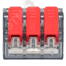 Клемма СМК 221-413 3 отверстия 0.2-4.0 мм2  PROxima