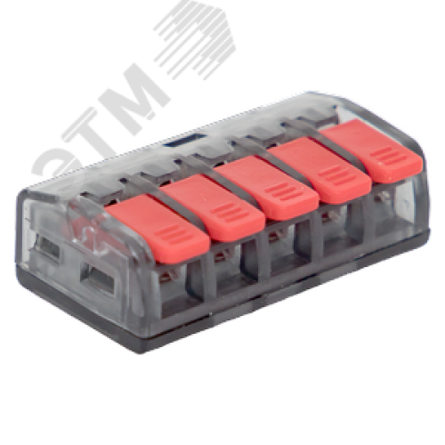 Клемма СМК 221-415 5 отверстий 0.2-4.0 мм2  PROxima