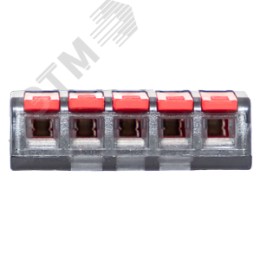 Клемма СМК 221-415 5 отверстий 0.2-4.0 мм2  PROxima