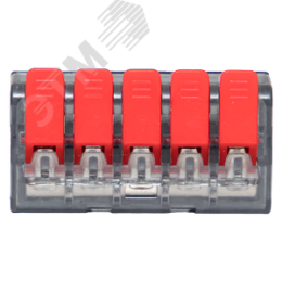 Клемма СМК 221-415 5 отверстий 0.2-4.0 мм2  PROxima