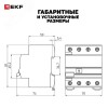 Устройство защитного отключения DV 4P 40А/ 30мА (AC) AVERES